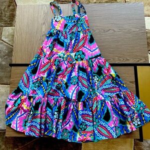 J Crew Collection midi multi color/print dress. Size 0.